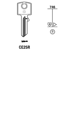 Afbeelding van Silca Cilindersleutel staal CE25R