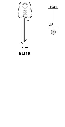 Afbeelding van Silca Cilindersleutel staal BLT1R