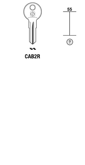 Afbeelding van Silca Cilindersleutel staal CAB2R