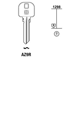 Afbeelding van Silca Cilindersleutel staal AZ9R