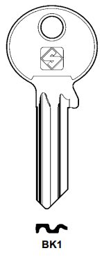 Afbeelding van Silca Cilindersleutel staal BK1