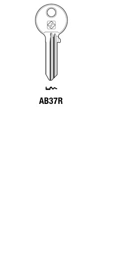 Afbeelding van Silca Cilindersleutel staal AB37R