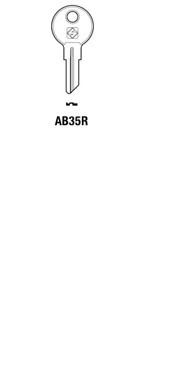 Afbeelding van Silca Cilindersleutel staal AB35R