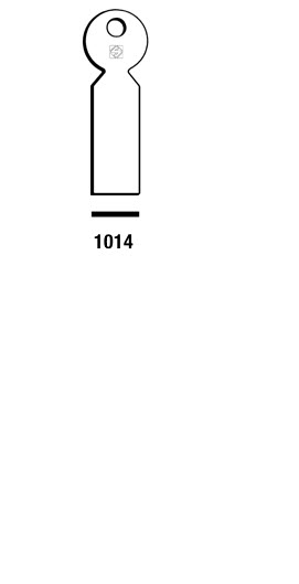 Afbeelding van Silca Cilindersleutel staal 1014