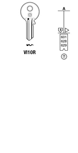 Afbeelding van Silca Cilindersleutel brass VI10R