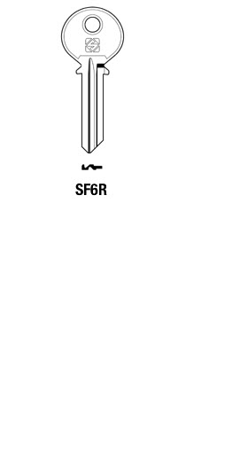 Afbeelding van Silca Cilindersleutel brass SF6R