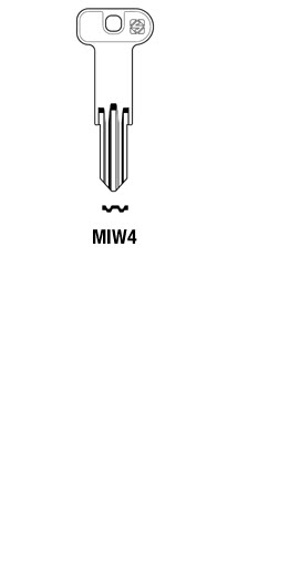 Afbeelding van Silca Cilindersleutel brass MIW4