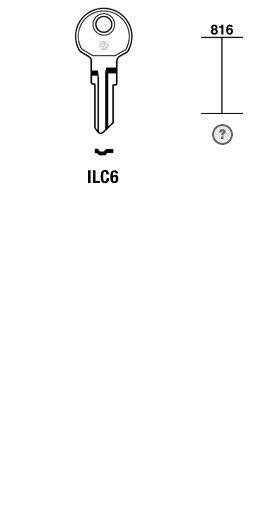 Afbeelding van Silca Cilindersleutel brass ILC6