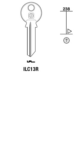 Afbeelding van Silca Cilindersleutel brass ILC13R