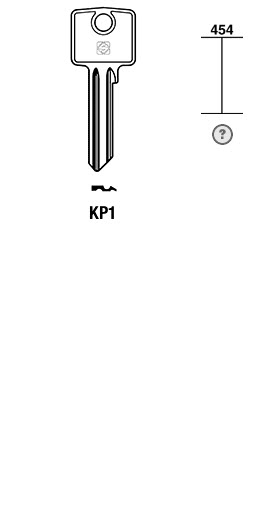 Afbeelding van Silca Cilindersleutel brass KP1