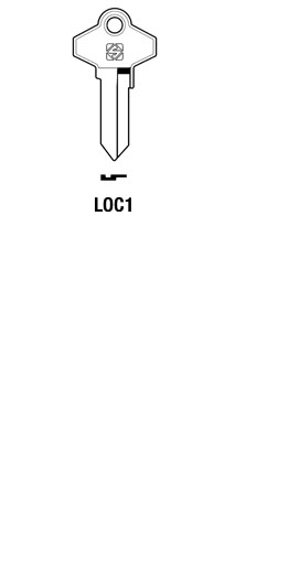 Afbeelding van Silca Cilindersleutel brass LOC1