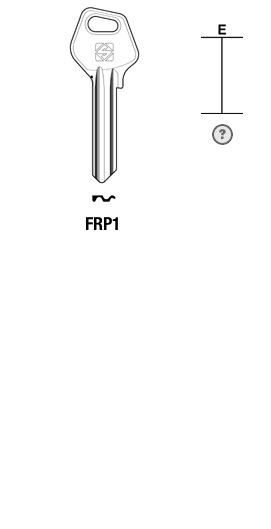 Afbeelding van Silca Cilindersleutel brass FRP1