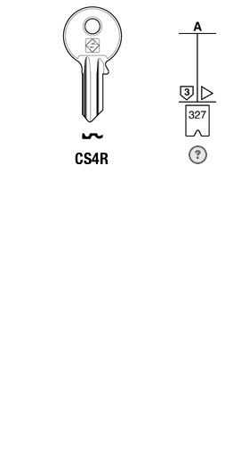 Afbeelding van Silca Cilindersleutel brass CS4R