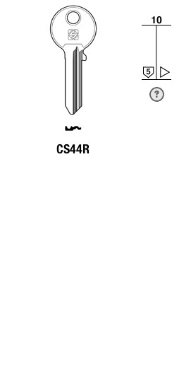 Afbeelding van Silca Cilindersleutel brass CS44R