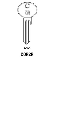 Afbeelding van Silca Cilindersleutel brass COR2R