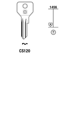 Afbeelding van Silca Cilindersleutel brass CS120