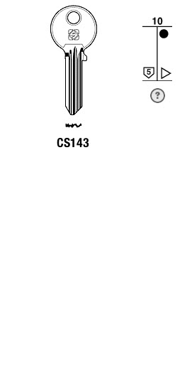 Afbeelding van Silca Cilindersleutel brass CS143