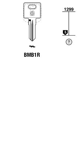 Afbeelding van Silca Cilindersleutel brass BMB1R