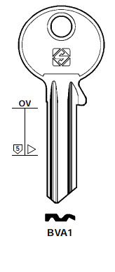 Afbeelding van Silca Cilindersleutel brass BVA1