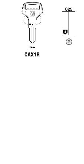 Afbeelding van Silca Cilindersleutel brass CAX1R