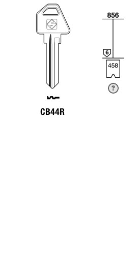 Afbeelding van Silca Cilindersleutel brass CB44R