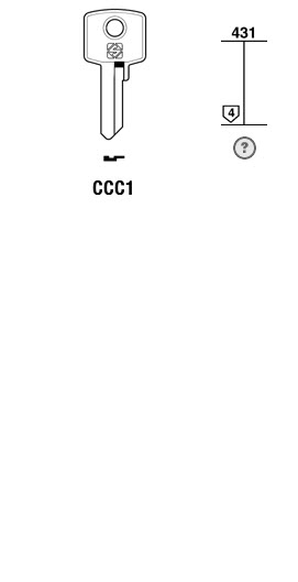 Afbeelding van Silca Cilindersleutel brass CCC1