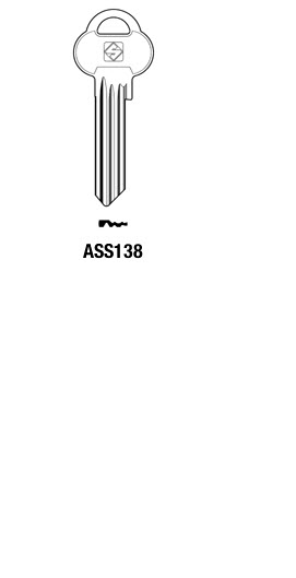 Afbeelding van Silca Cilindersleutel brass ASS138