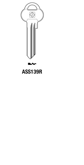 Afbeelding van Silca Cilindersleutel brass ASS139R