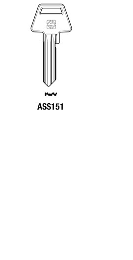 Afbeelding van Silca Cilindersleutel brass ASS151