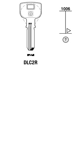 Afbeelding van Silca Boringsleutel brass DLC2R