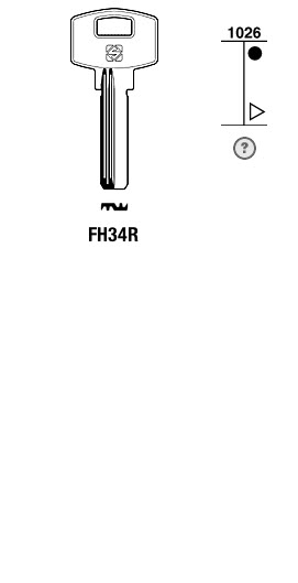 Afbeelding van Silca Boringsleutel brass FH34R