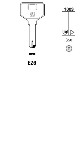 Afbeelding van Silca Boringsleutel brass EZ6