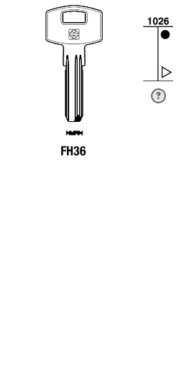 Afbeelding van Silca Boringsleutel brass FH36