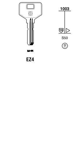 Afbeelding van Silca Boringsleutel brass EZ4