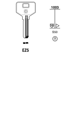 Afbeelding van Silca Boringsleutel brass EZ5