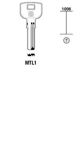 Afbeelding van Silca Boringsleutel brass MTL1