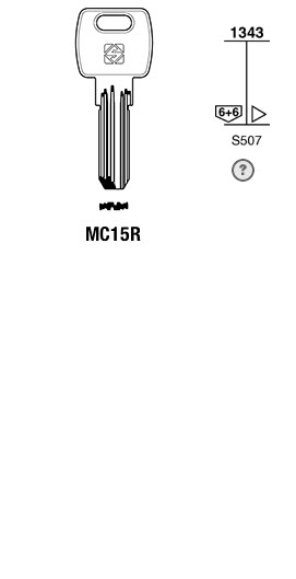 Afbeelding van Silca Boringsleutel brass MC15R