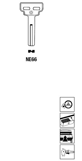 Afbeelding van Silca Boringsleutel brass NE66