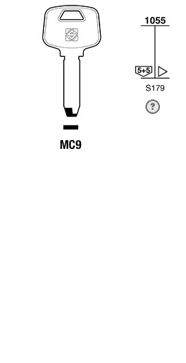 Afbeelding van Silca Boringsleutel brass MC9