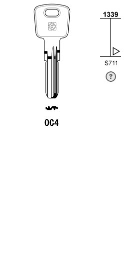 Afbeelding van Silca Boringsleutel brass OC4