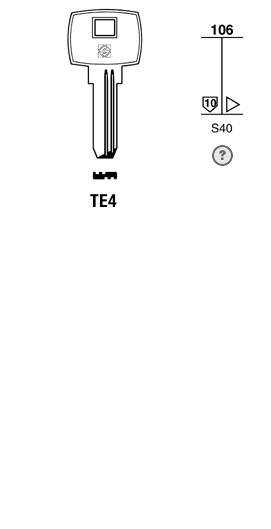 Afbeelding van Silca Boringsleutel brass TE4