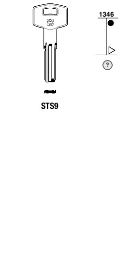 Afbeelding van Silca Boringsleutel brass STS9