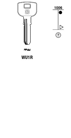 Afbeelding van Silca Boringsleutel brass WU1R