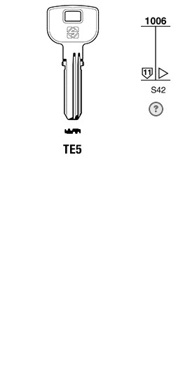 Afbeelding van Silca Boringsleutel brass TE5