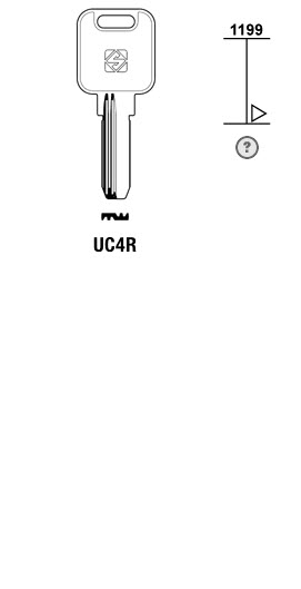 Afbeelding van Silca Boringsleutel brass UC4R