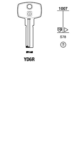 Afbeelding van Silca Boringsleutel brass YD6R