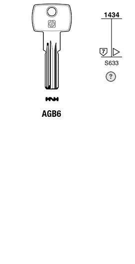 Afbeelding van Silca Boringsleutel brass AGB6