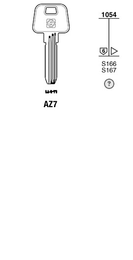 Afbeelding van Silca Boringsleutel brass AZ7