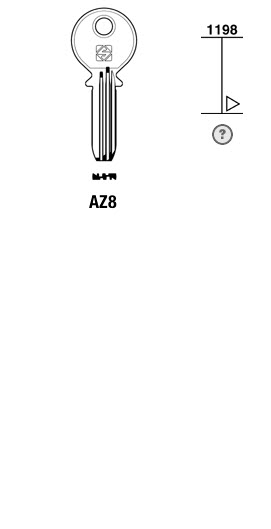 Afbeelding van Silca Boringsleutel brass AZ8