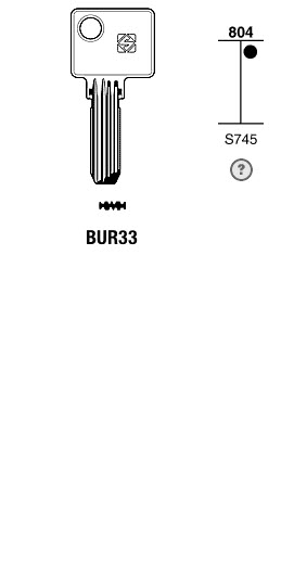 Afbeelding van Silca Boringsleutel brass BUR33